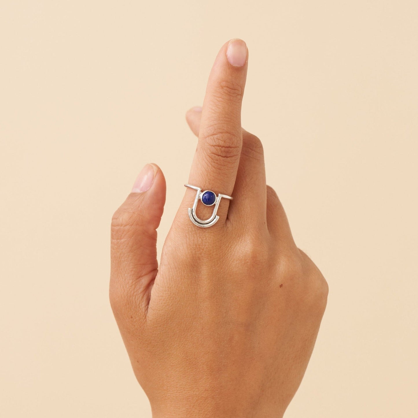 Lapis Arc Ring