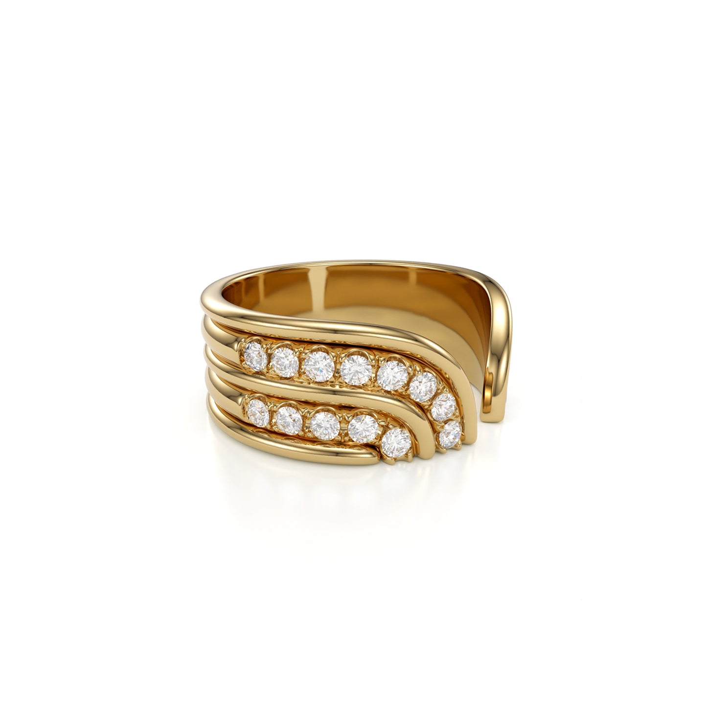 Pave Stella Ring