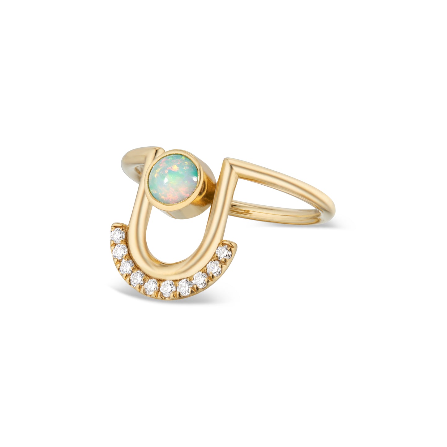 Gold Arc Ring