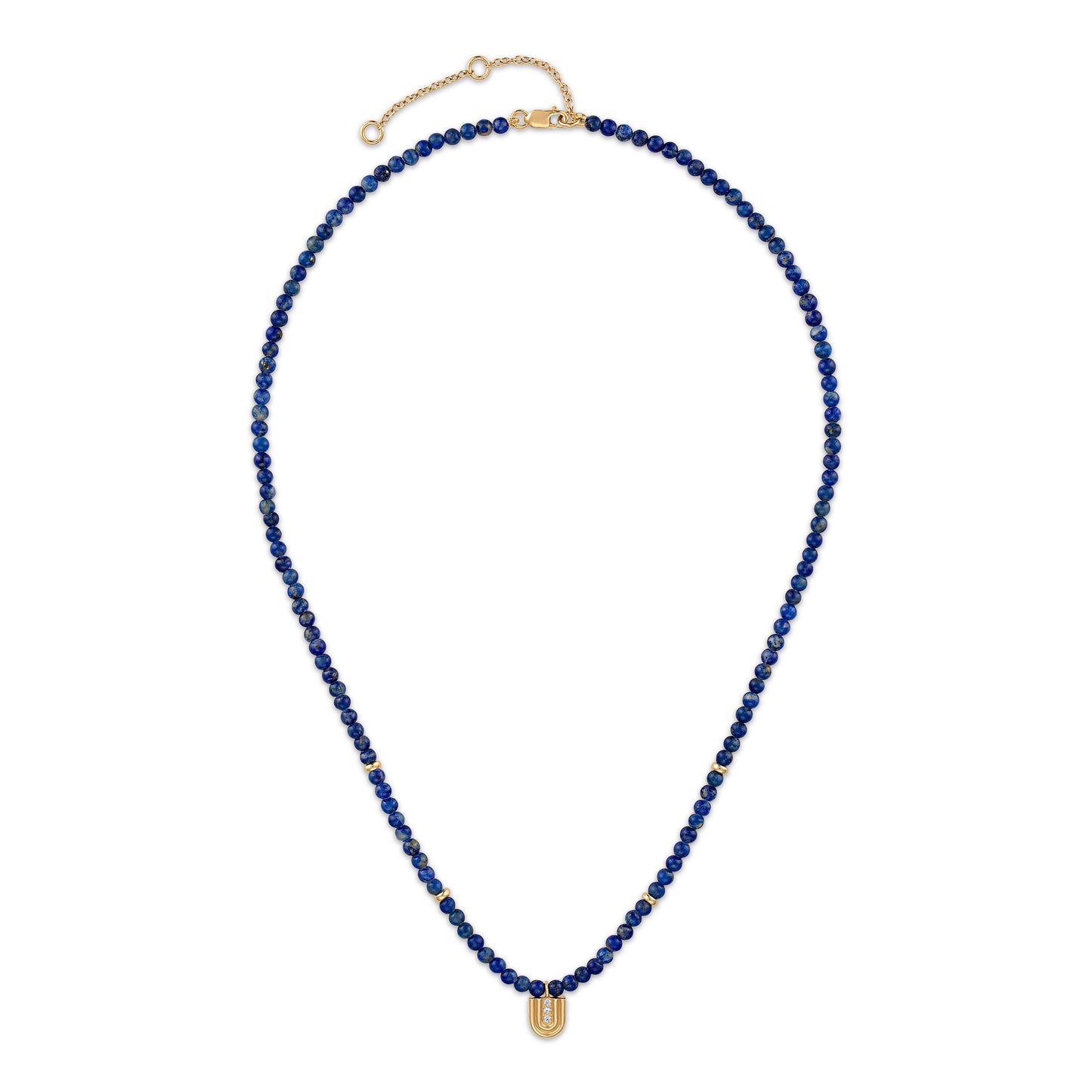 Beaded Nova Necklace- Lapis