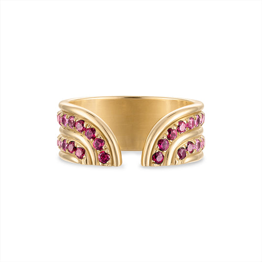 Stella Ring- Pink Sapphire Gradient
