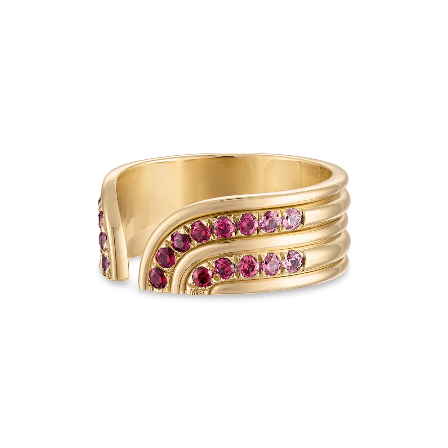 Stella Ring- Pink Sapphire Gradient