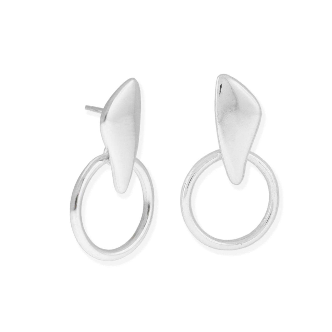 Sterling silver door knocker earrings deals