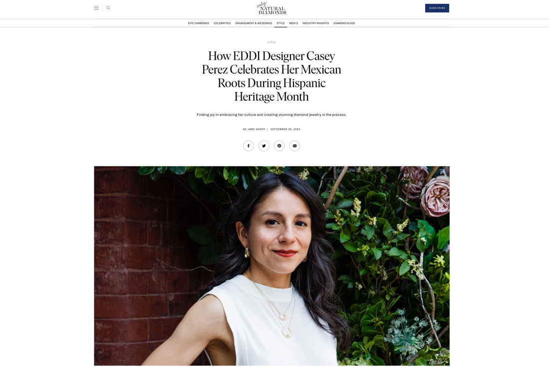 Read my latest interview with Only Natural Diamonds