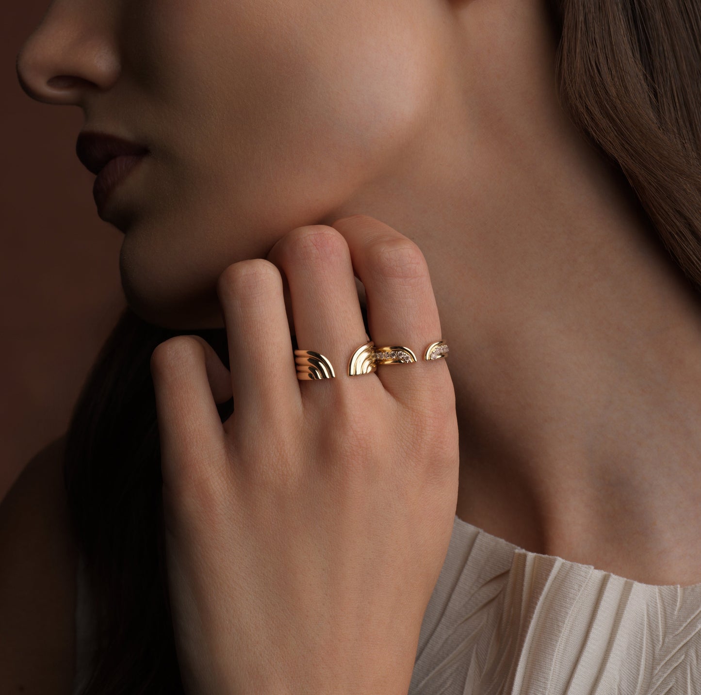 Klein Ring - Champagne Diamond
