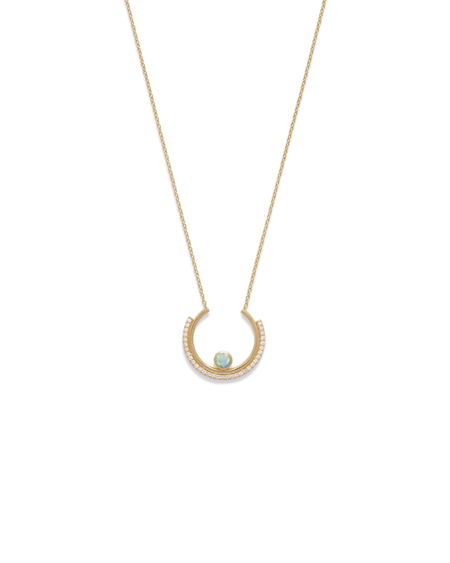 Gold Arc Necklace