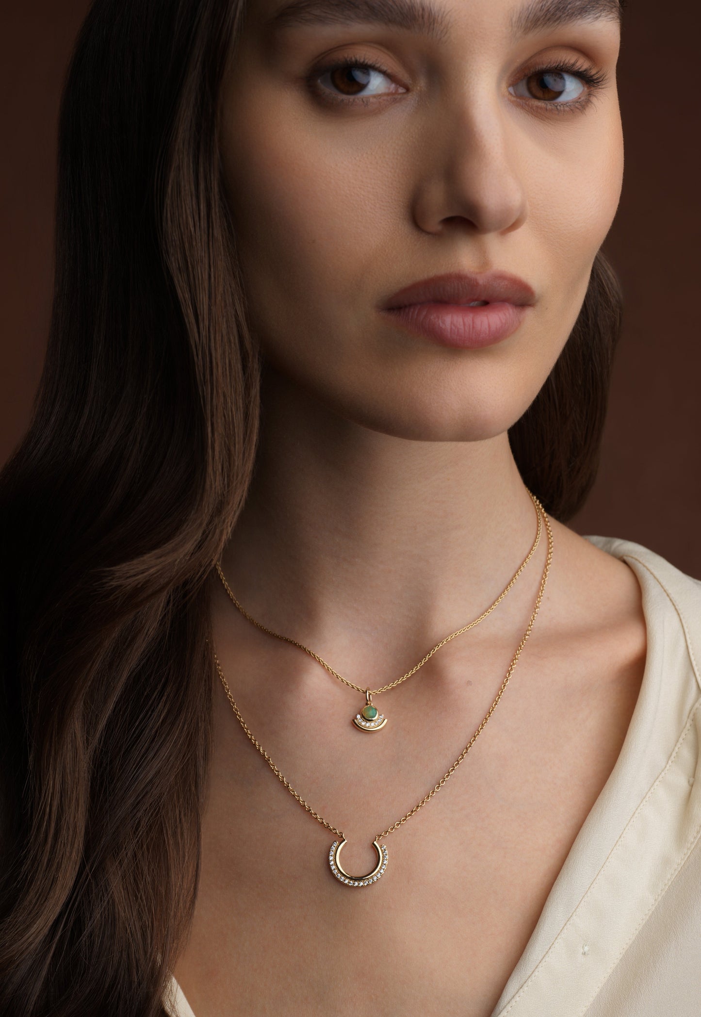 Diamond Mini Arc Necklace
