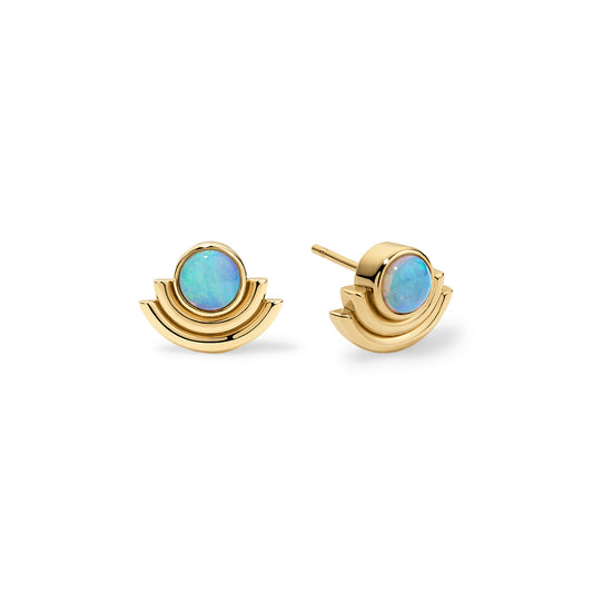 Opal Arc Studs