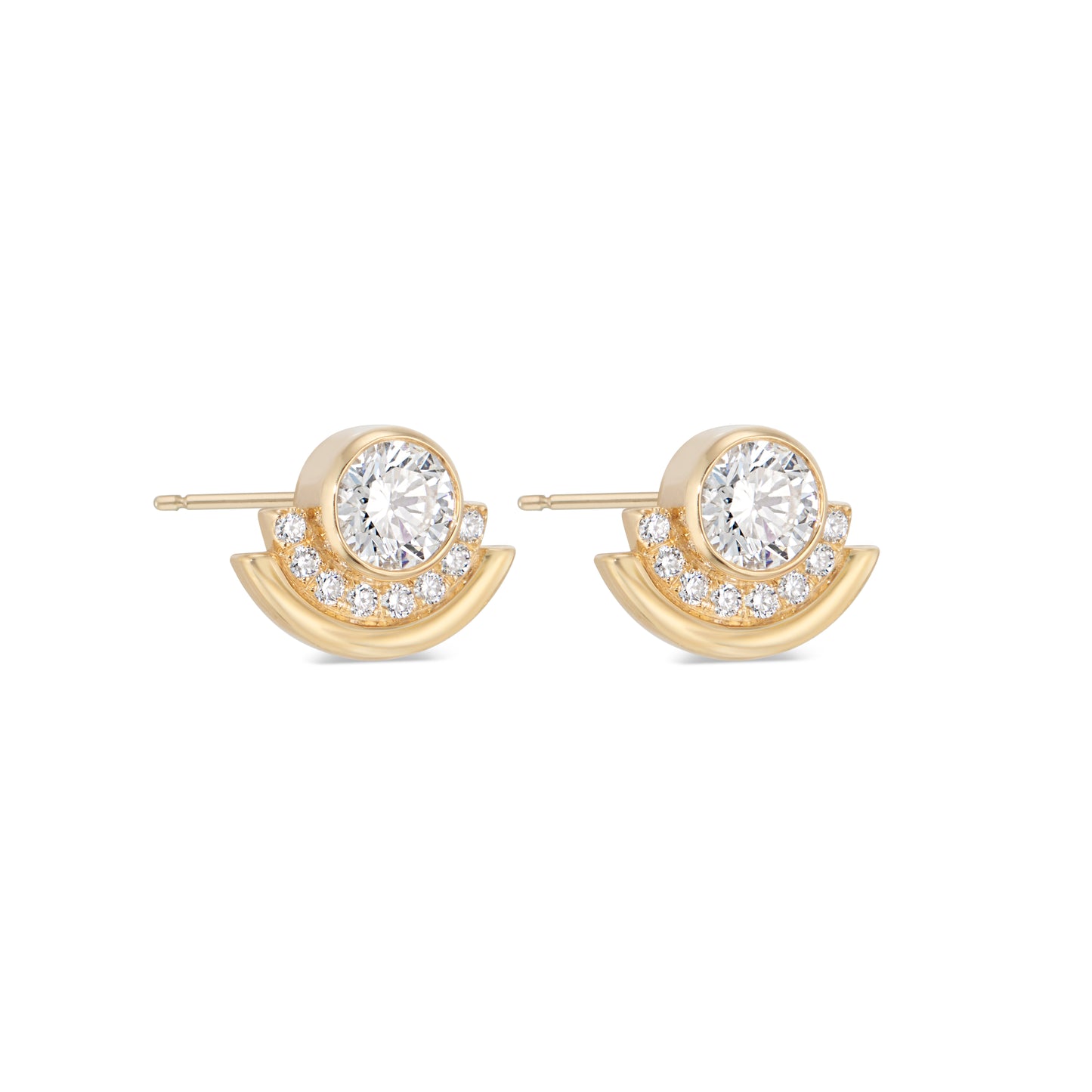 Arc Studs - Diamond