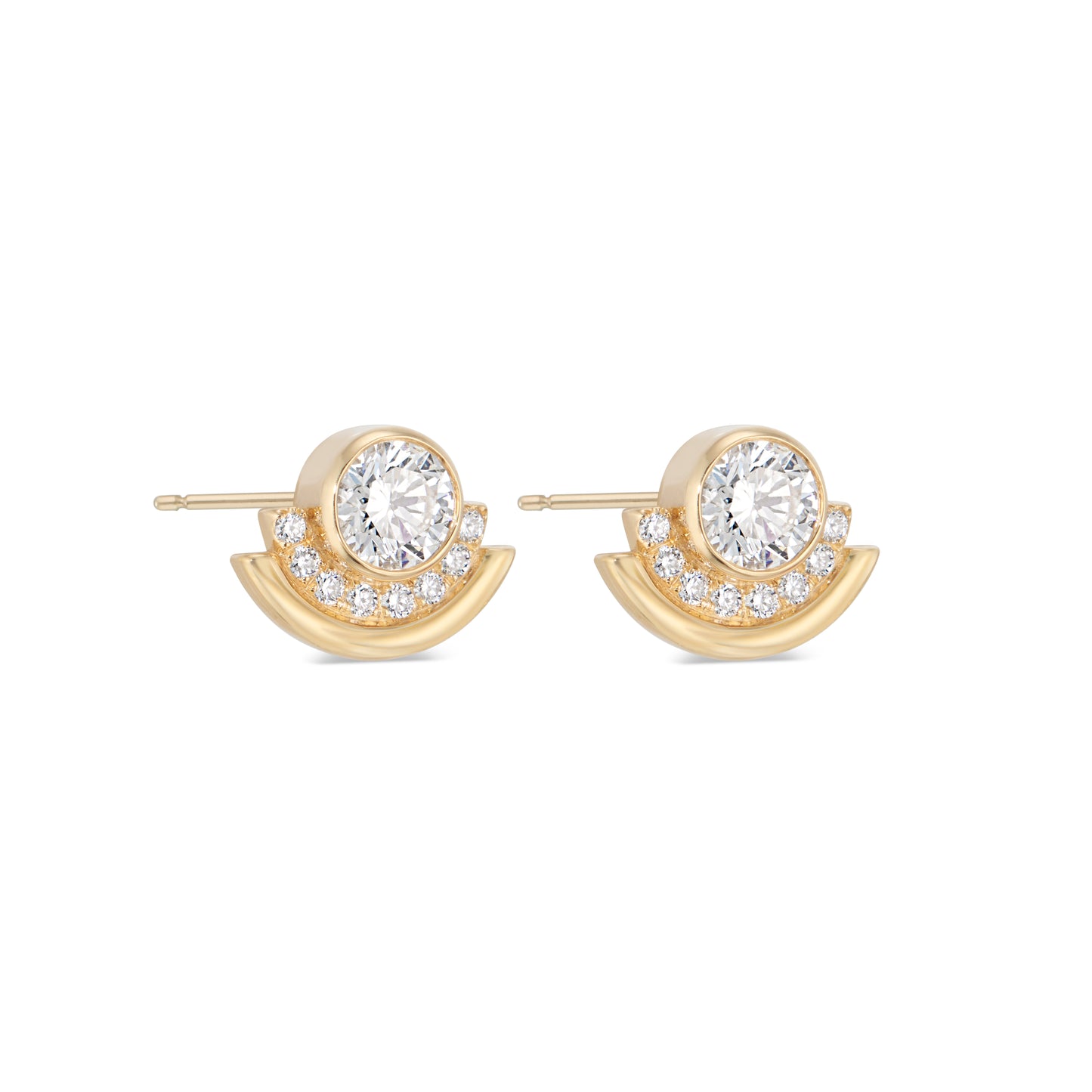 Diamond Arc Studs