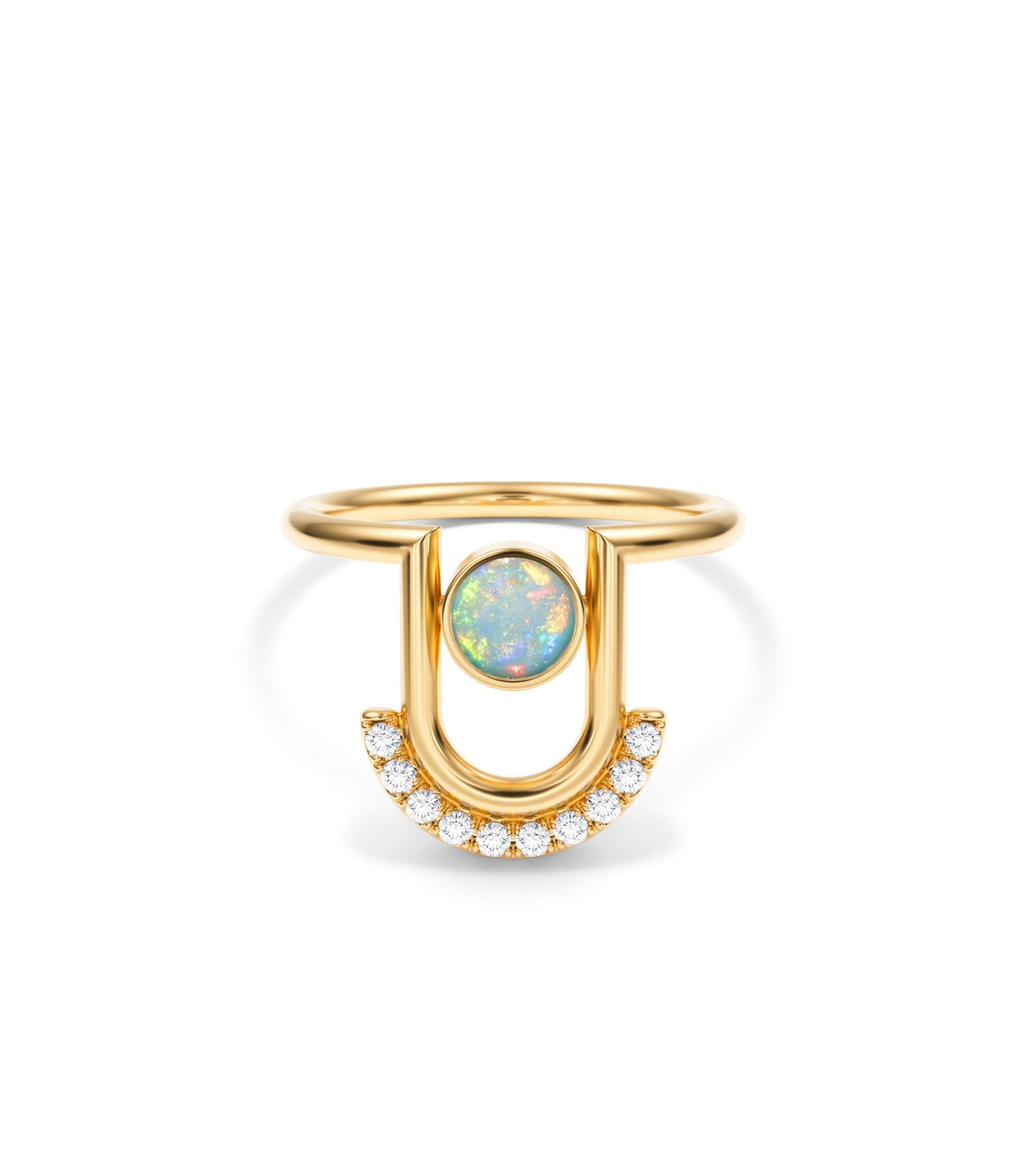 Opal Arc Ring